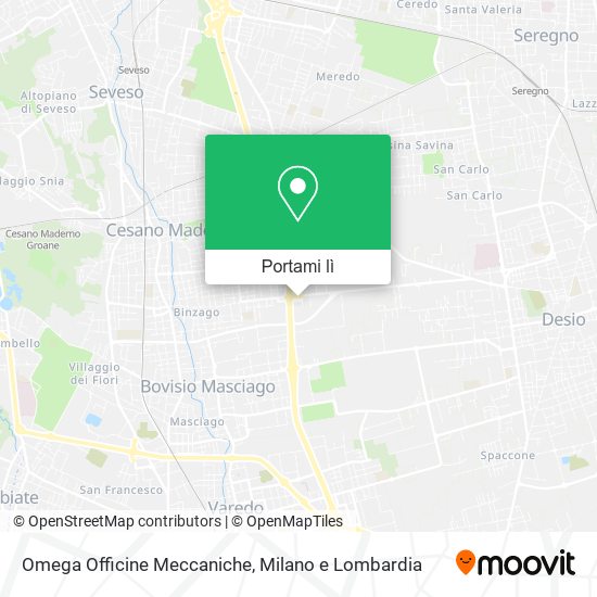 Mappa Omega Officine Meccaniche