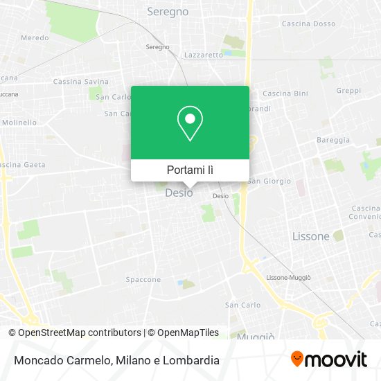 Mappa Moncado Carmelo