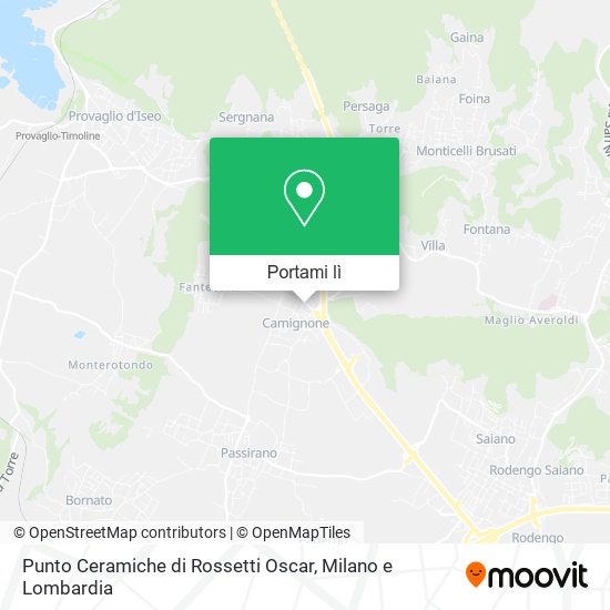 Mappa Punto Ceramiche di Rossetti Oscar