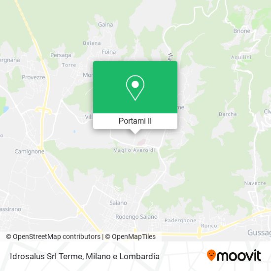 Mappa Idrosalus Srl Terme