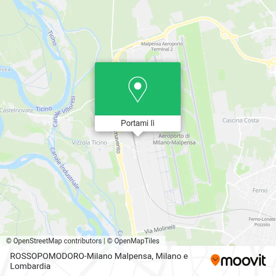 Mappa ROSSOPOMODORO-Milano Malpensa
