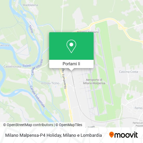 Mappa Milano Malpensa-P4 Holiday