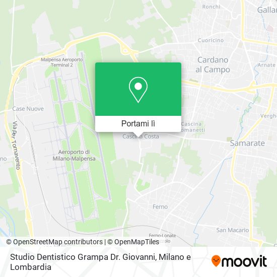 Mappa Studio Dentistico Grampa Dr. Giovanni