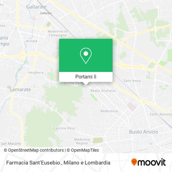 Mappa Farmacia Sant'Eusebio.