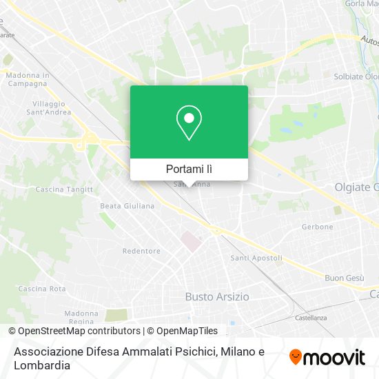 Mappa Associazione Difesa Ammalati Psichici