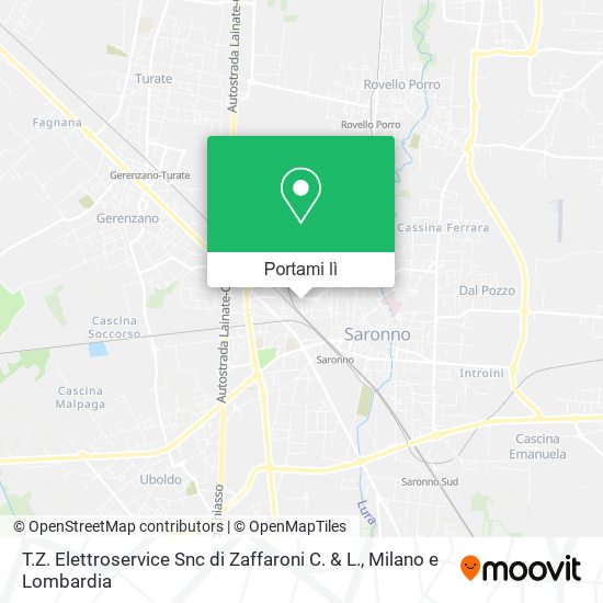 Mappa T.Z. Elettroservice Snc di Zaffaroni C. & L.