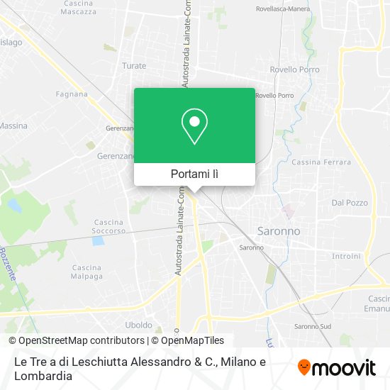 Mappa Le Tre a di Leschiutta Alessandro & C.