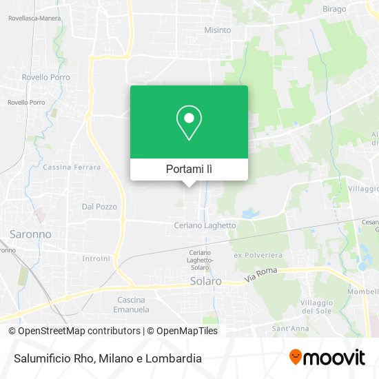 Mappa Salumificio Rho