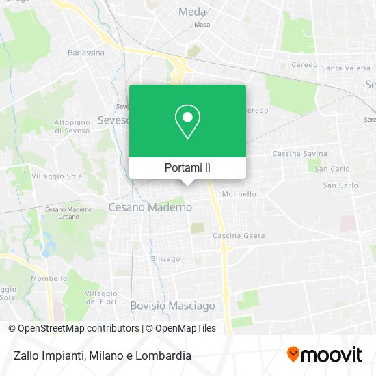 Mappa Zallo Impianti
