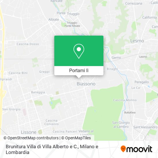 Mappa Brunitura Villa di Villa Alberto e C.