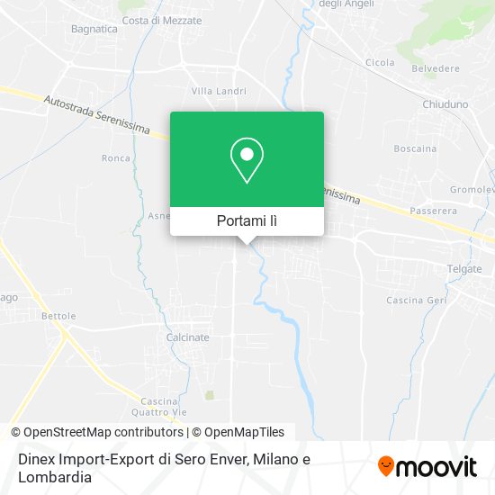 Mappa Dinex Import-Export di Sero Enver