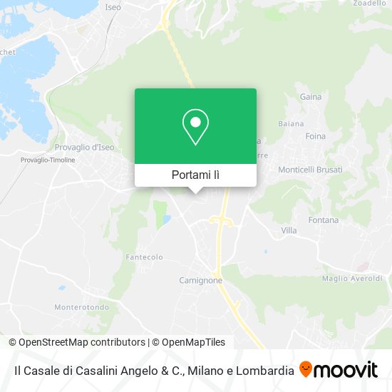 Mappa Il Casale di Casalini Angelo & C.
