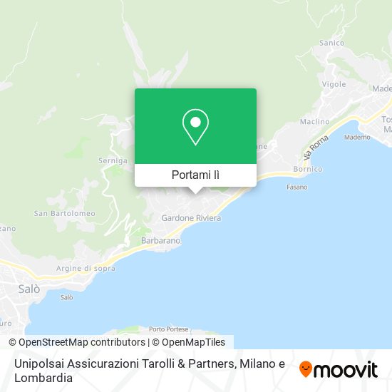 Mappa Unipolsai Assicurazioni Tarolli & Partners
