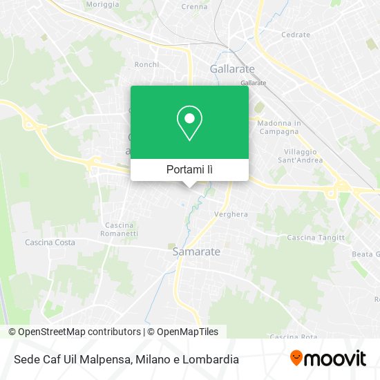 Mappa Sede Caf Uil Malpensa