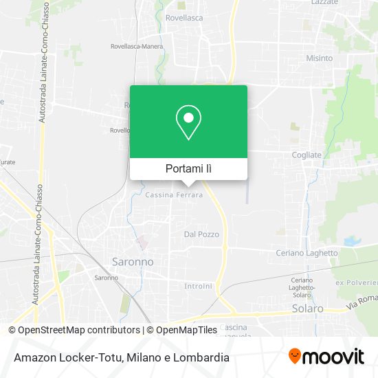 Mappa Amazon Locker-Totu