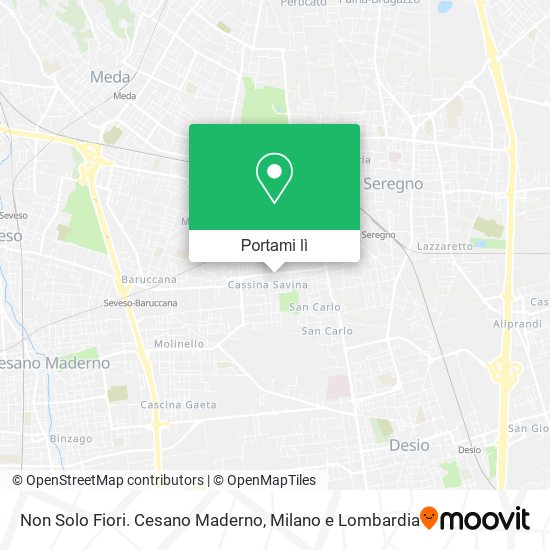 Mappa Non Solo Fiori. Cesano Maderno