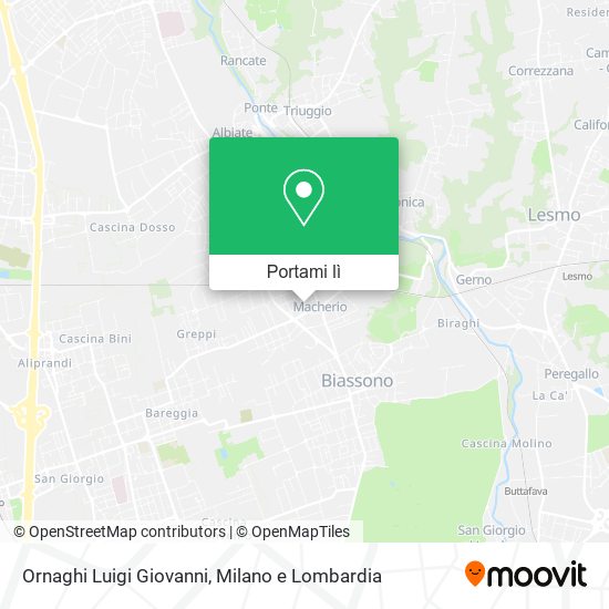 Mappa Ornaghi Luigi Giovanni