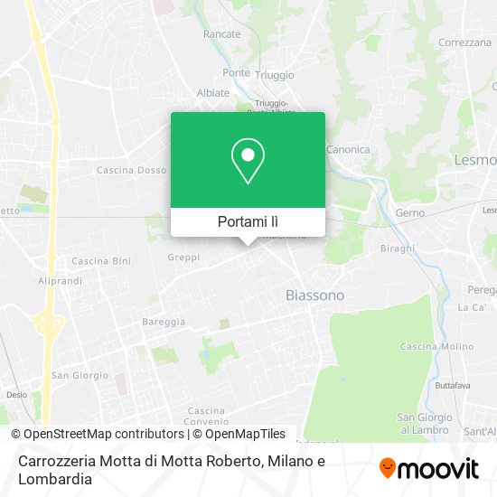 Mappa Carrozzeria Motta di Motta Roberto