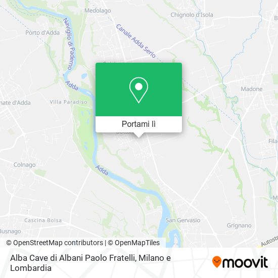 Mappa Alba Cave di Albani Paolo Fratelli