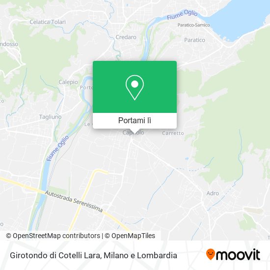 Mappa Girotondo di Cotelli Lara