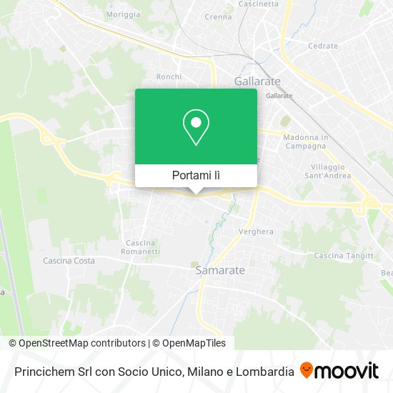 Mappa Princichem Srl con Socio Unico