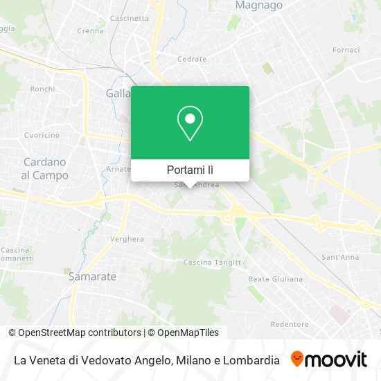 Mappa La Veneta di Vedovato Angelo