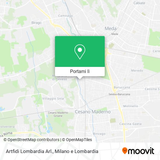 Mappa Artfidi Lombardia Arl.