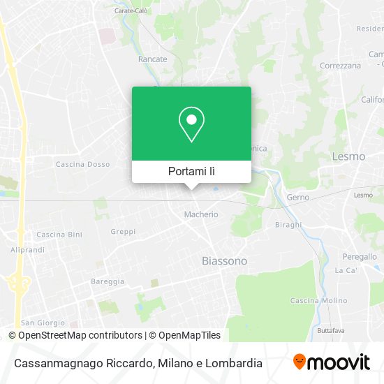 Mappa Cassanmagnago Riccardo