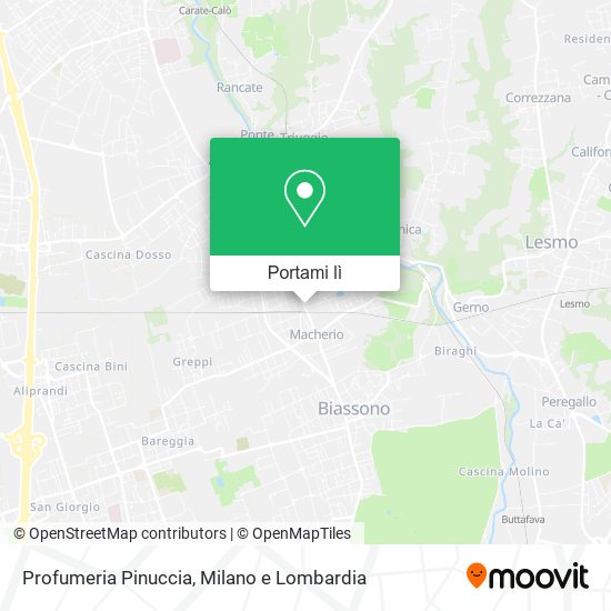 Mappa Profumeria Pinuccia
