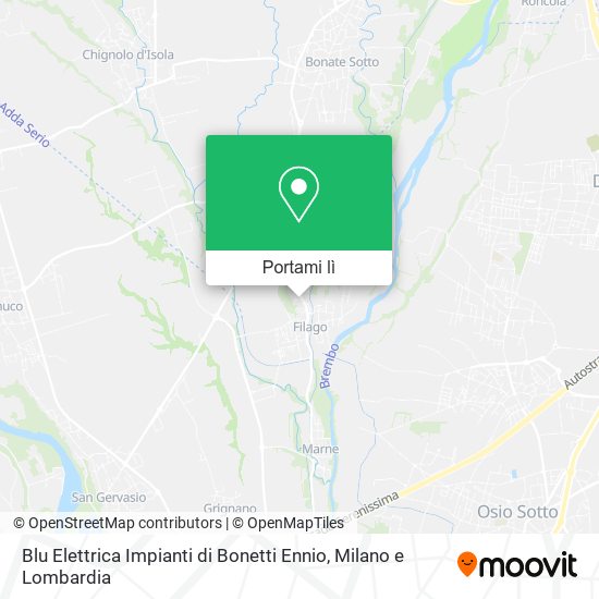 Mappa Blu Elettrica Impianti di Bonetti Ennio