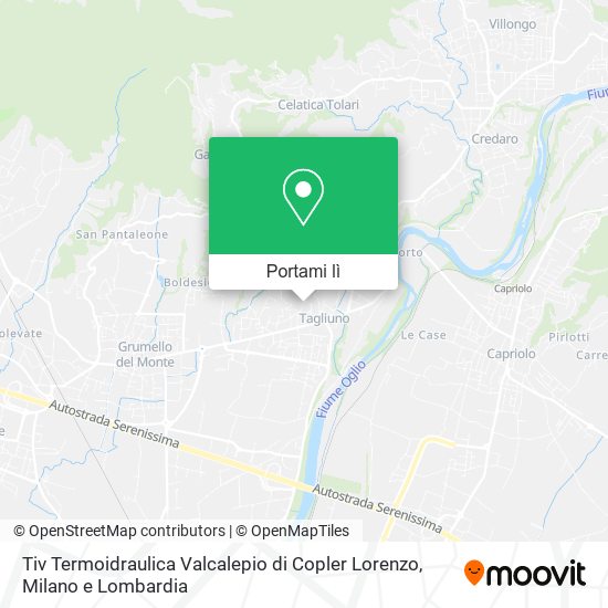 Mappa Tiv Termoidraulica Valcalepio di Copler Lorenzo