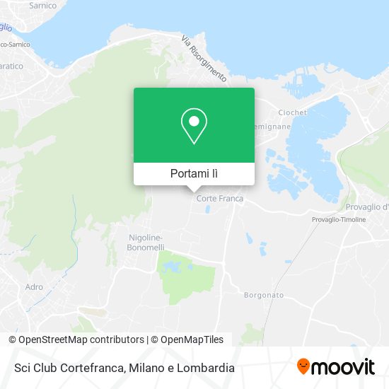 Mappa Sci Club Cortefranca