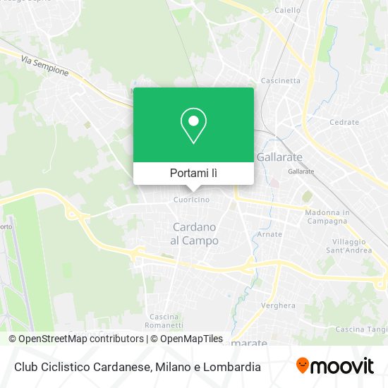 Mappa Club Ciclistico Cardanese