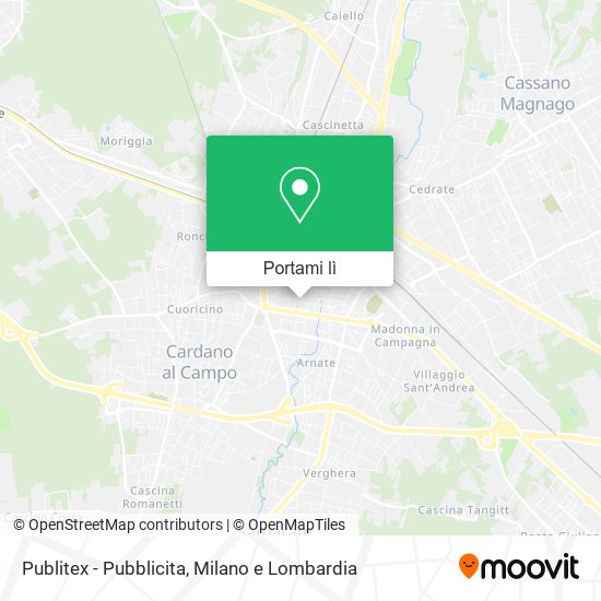 Mappa Publitex - Pubblicita