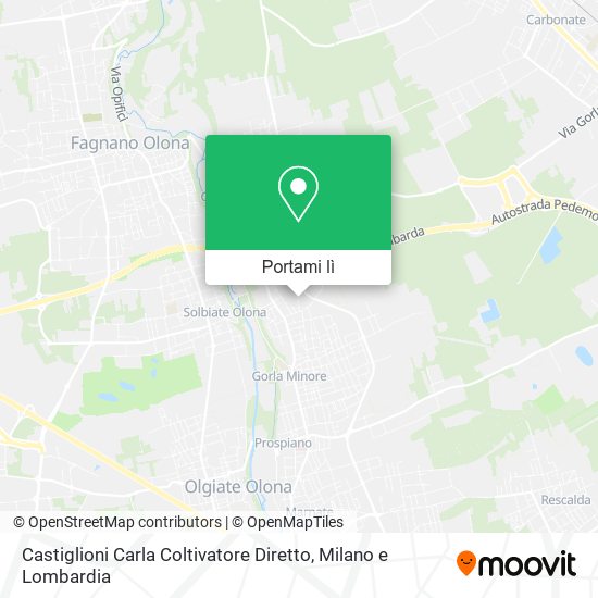 Mappa Castiglioni Carla Coltivatore Diretto