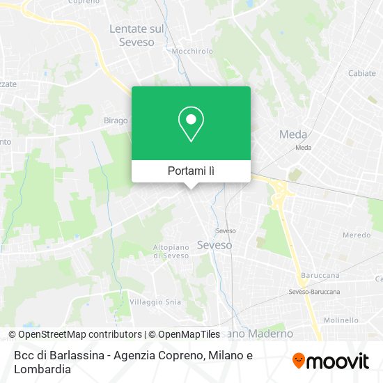 Mappa Bcc di Barlassina - Agenzia Copreno