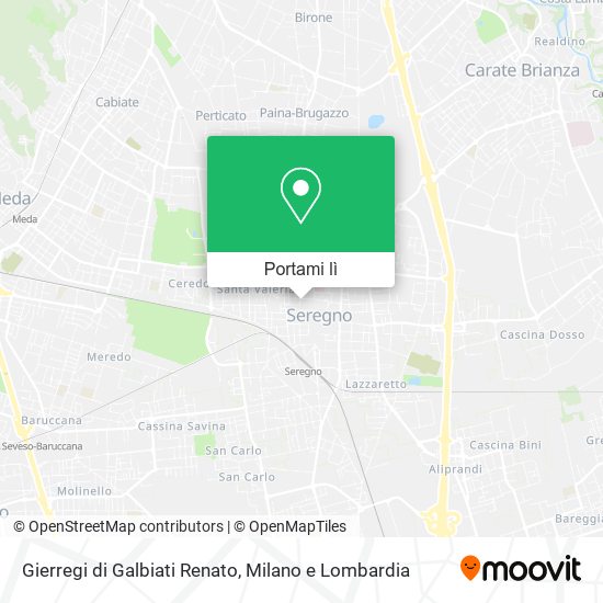 Mappa Gierregi di Galbiati Renato