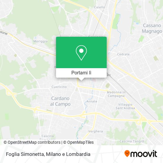 Mappa Foglia Simonetta