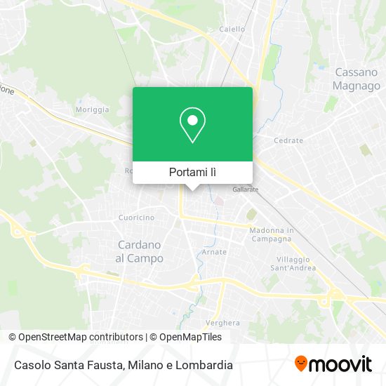 Mappa Casolo Santa Fausta