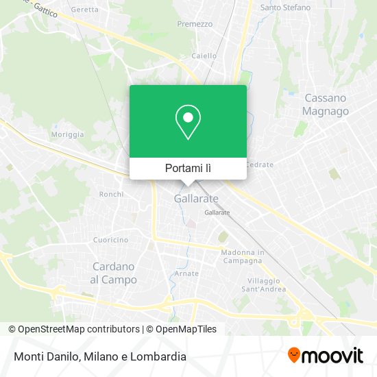 Mappa Monti Danilo