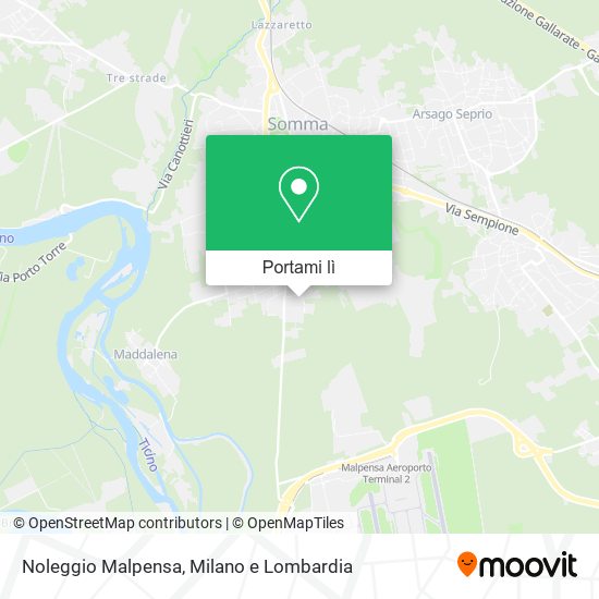 Mappa Noleggio Malpensa