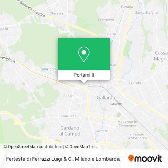 Mappa Fertesta di Ferrazzi Luigi & C.