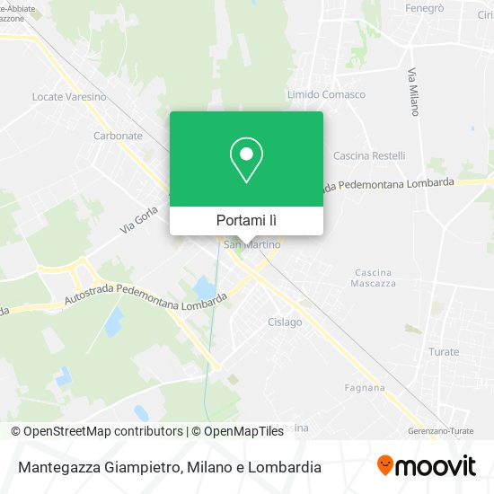 Mappa Mantegazza Giampietro