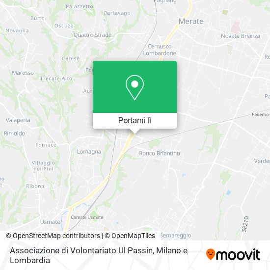 Mappa Associazione di Volontariato Ul Passin
