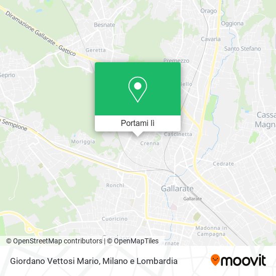 Mappa Giordano Vettosi Mario