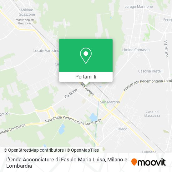 Mappa L'Onda Acconciature di Fasulo Maria Luisa