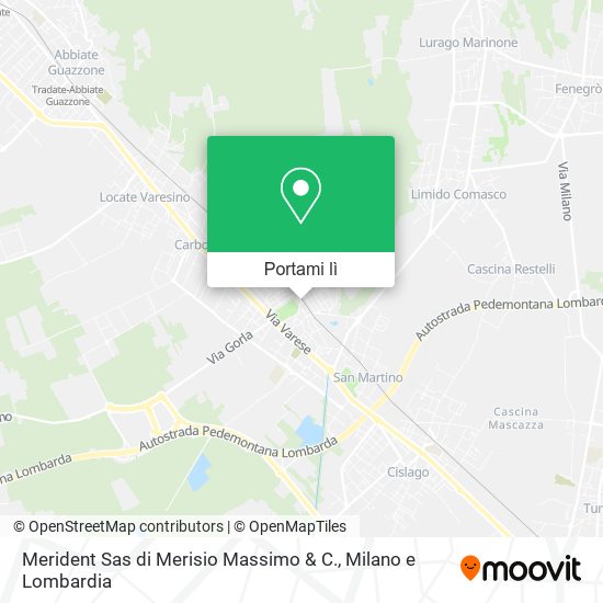 Mappa Merident Sas di Merisio Massimo & C.