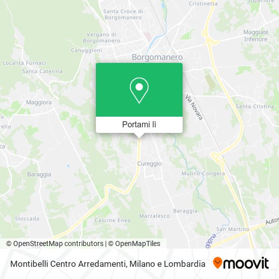 Mappa Montibelli Centro Arredamenti