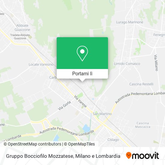 Mappa Gruppo Bocciofilo Mozzatese