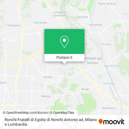 Mappa Ronchi Fratelli di Egidio di Ronchi Antonio ad